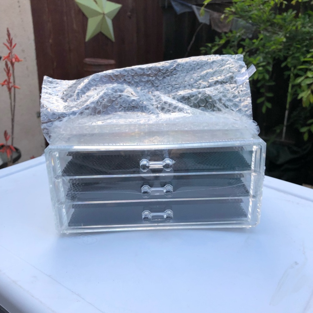 Sorbus 3 drawer Acrylic Cosmetic case